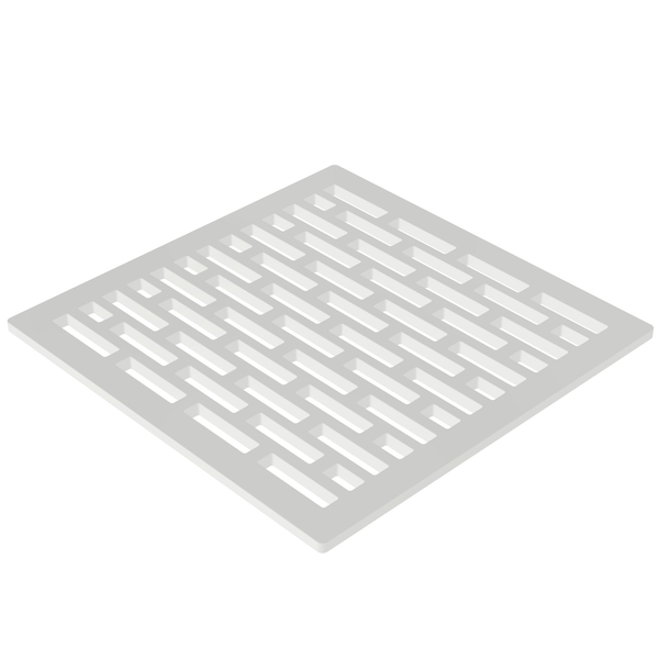 Newport Brass 6" Square Shower Drain in Matte White 233-606/52